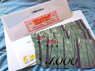イオン商品券3,000円分