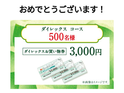 商品券3,000円分